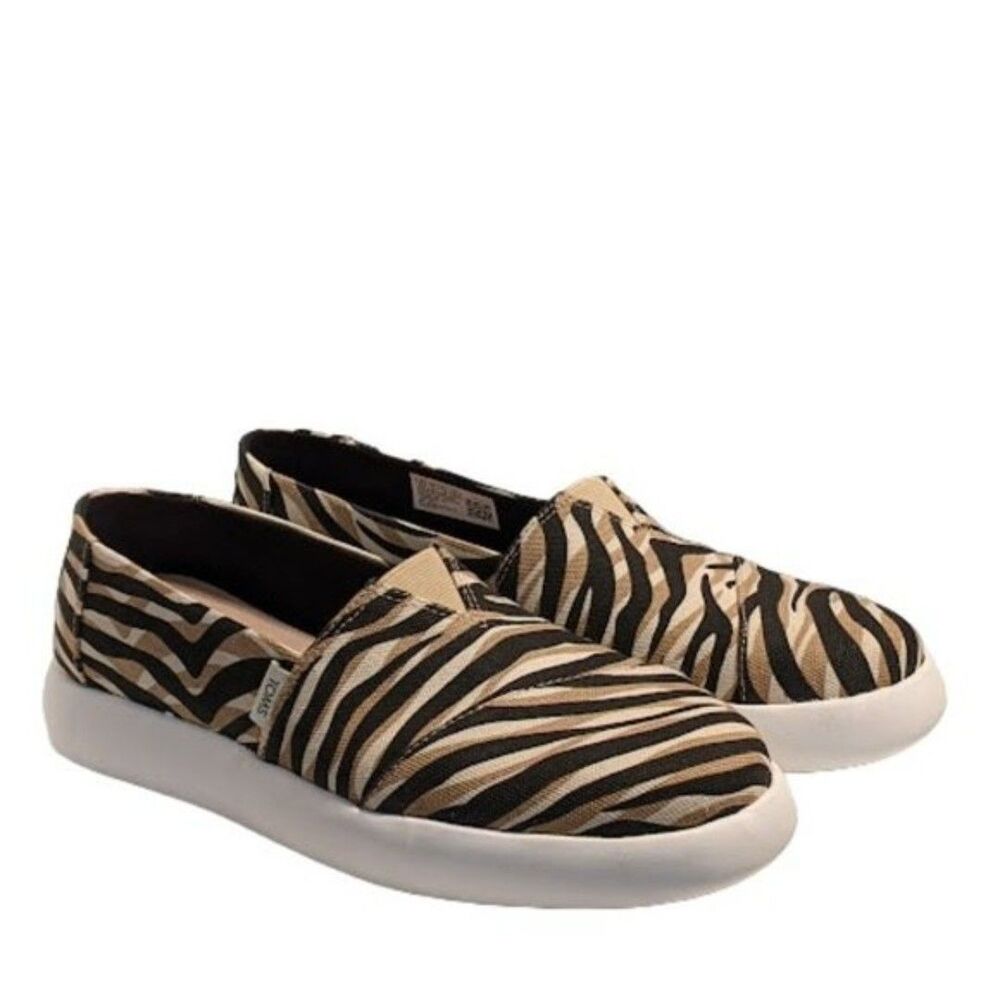 Toms Alpargata Mallow Multi-Color Animal Print Slip On Sneakers Size 9 NWT